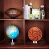 Acrylic Ball Stand Holder Display Stand for Football Basketball Soccer, Volleyball Rugby Sports Ball Storage Rack, Trophy Autograph Memorabilia Display Cases (3.54x1.3 inch, White) view 2
