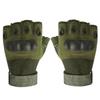 BaHoki Essentials Fingerless Training Gloves - Neoprene Material with Non Slip Fabric Palm Grip - Climbing Gloves (Green, X-Large) view 1