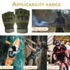BaHoki Essentials Fingerless Training Gloves - Neoprene Material with Non Slip Fabric Palm Grip - Climbing Gloves (Green, X-Large) view 2