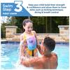 SwimWays Power Swimr Outdoor Pool Swim Vest for Kids, Adjustable Kid Pool Float for Swim Training, Medium Pink Mermaid view 2