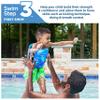 SwimWays Power Swimr Outdoor Pool Swim Vest for Kids, Adjustable Kid Pool Float for Swim Training, Medium, Shark view 2