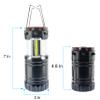 Emergency Collapsible Flashlight Lantern - Combo COB LED Camping Light - Magnetic Base, Flashlight, RED SOS & Emergency Light, Handle & Hanging Hook view 2