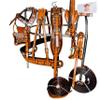AMAZING HORSE STUFF Exclusive 3 Tone Leather Horse Driving Harness for Single Horse Cart with Designer Conchos All Over The Harness | Stainless Steel Hardware | view 1