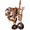 AMAZING HORSE STUFF Exclusive 3 Tone Leather Horse Driving Harness for Single Horse Cart with Designer Conchos All Over The Harness | Stainless Steel Hardware | view 2