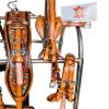 AMAZING HORSE STUFF Exclusive 3 Tone Leather Horse Driving Harness for Single Horse Cart with Designer Conchos All Over The Harness | Stainless Steel Hardware | view 4