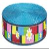 Country Brook Design - Spring Daisies on Ice Blue Nylon Webbing (3/4 Inch, 5 Yards) view 1