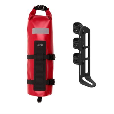 ZEFAL Z Adventure Fork Pack Front Bag & Holder, Black, 6 Litre