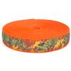 Country Brook Design - Southern Forest Camo on Neon Orange Nylon Webbing (1 Inch, 5 Yards) view 1