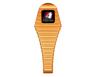 PRESMA Cobra CNC Machined Aluminum buttpad Recoil buttpad with Quick Detach Hole for 1.25" Tube. (Orange) view 1