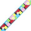 Country Brook Design - 1 Inch Spring Daisies on Ice Blue Nylon Webbing, 50 Yards view 2