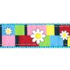Country Brook Design - 1 Inch Spring Daisies on Ice Blue Nylon Webbing, 50 Yards view 3