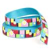 Country Brook Design - 1 Inch Spring Daisies on Ice Blue Nylon Webbing, 50 Yards view 4