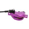 Raguso 4 Piston Oil Brake Aluminum Alloy Bilateral Hydraulic Disc Brake Adjustable CNC Resin Metal Brake Pad Oil Pressure Caliper for Cycling(Purple) view 2