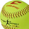 Champro 11 Unaffiliated Practice Fastpitch Softballs, Optic Yellow Leather Cover, Pack of 12 view 4