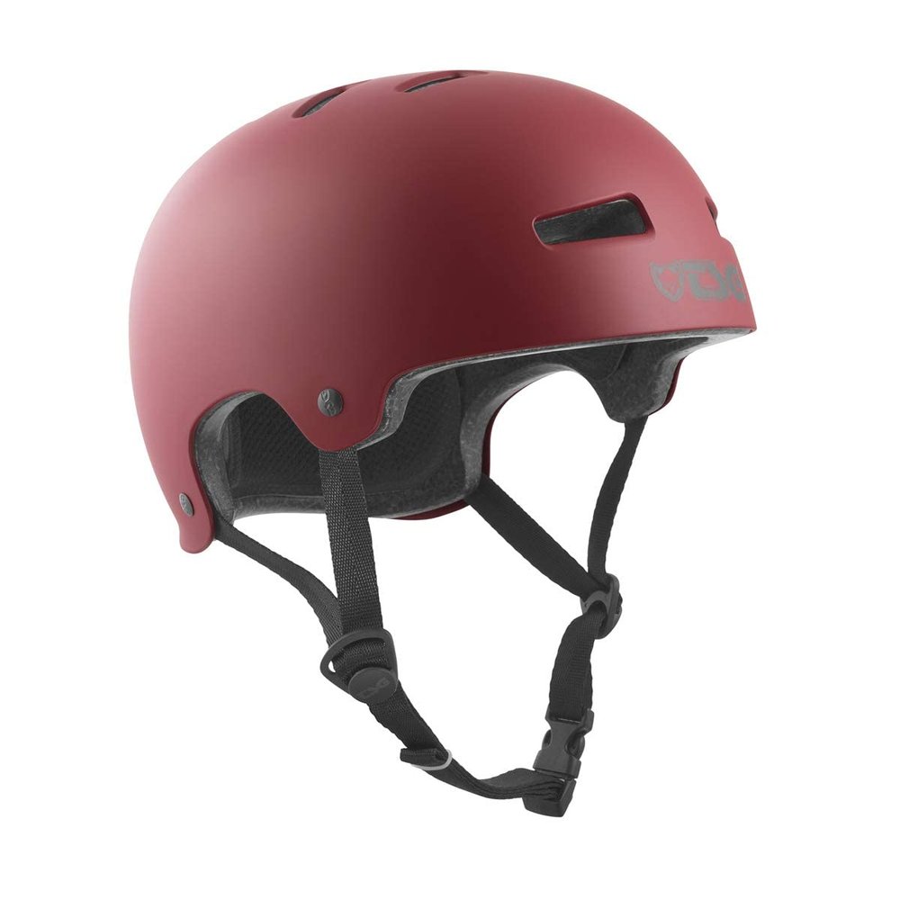 TSG Evolution Bike & Skate Helmet w/Snug Fit | for Cycling, BMX, Skateboarding, Rollerblading, Roller Derby, E-Boarding, E-Skating, Urban | EPS Protection, Swiss Design (Satin Oxblood, L/XL 57-59 cm)
