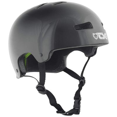 TSG Evolution Bike & Skate Helmet w/Snug Fit | for Cycling, BMX, Skateboarding, Rollerblading, Roller Derby, E-Boarding, E-Skating, Longboarding, Park Skating, Black XXS/XS 52-54 cm