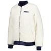 G-III Sports Women's Oatmeal/College Navy Seattle Seahawks Switchback Reversible Full-Zip Jacket view 2