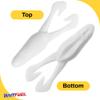 BAITFUEL BF Toad Infused with Supercharged X55 Formula Gel: Fish Scent Technology with Powerful Attractants | 4-Inch, White (PN: X85502) view 2