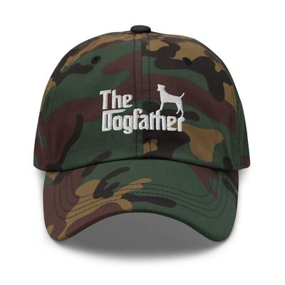 Jack Russell Terrier Dad Hat - Jack Russell Terrier Hat Green Camo