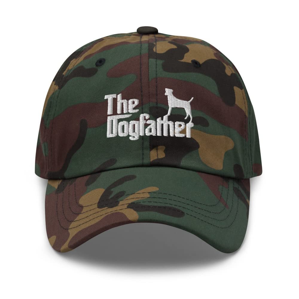 Jack Russell Terrier Dad Hat - Jack Russell Terrier Hat Green Camo