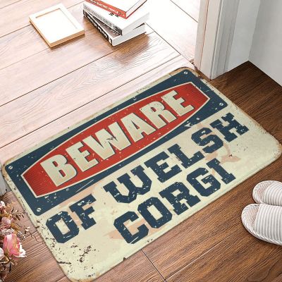 Pioneer Woman Rugs for Kitchen Floor Beware of Welsh Corgi Rug Outdoor Rug for Front Door Fall Front Porch Decor ( Size : 50X80CM )