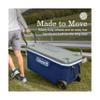 Coleman Classic Series Insulated Portable Rolling Cooler with Wheels, Leak-Resistant Outdoor Hard Cooler Keeps Ice up to 5 Days, 100-Quart view 3