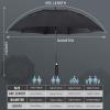 ZOMAKE Golf Umbrella Windproof, Extra Large Oversized Heavy Duty Double Canopy for Rain, Sports Games & Push Cart(51inch,Black) view 2