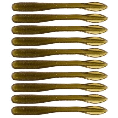 BAITFUEL Crush Worm Infused with Supercharged X55 Formula Gel: Fish Scent Technology with Powerful Attractants|3.75-Inch, Dark Smelt (PN: X71583)