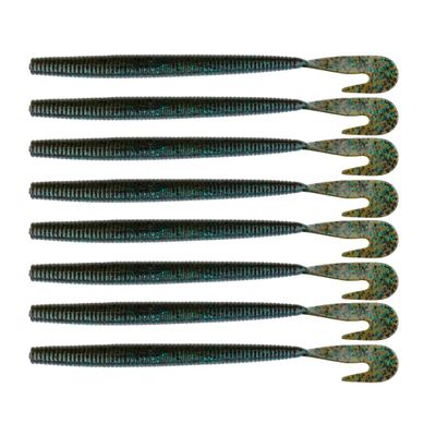 BAITFUEL Mega Bopper Infused with Supercharged X55 Formula Gel: Fish Scent Technology with Powerful Attractants | 7.7-Inch, Bama Bug (PN: X86506)