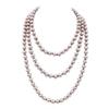 1920s Long Fake Pearls Strand Necklace Layered Retro Vintage Imitation Round Beaded Ball for Women Flapper Party Wedding Costume Party Halloween Jewelry Mother's Day Gift-Champagne view 1