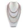 1920s Long Fake Pearls Strand Necklace Layered Retro Vintage Imitation Round Beaded Ball for Women Flapper Party Wedding Costume Party Halloween Jewelry Mother's Day Gift-Champagne view 2