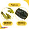 BAITFUEL BF Toad Infused with Supercharged X55 Formula Gel: Fish Scent Technology with Powerful Attractants | 4-Inch, Watermelon Red (PN: X85504) view 4