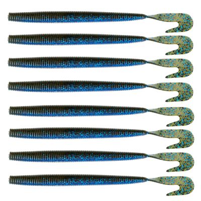 BAITFUEL Mega Bopper Infused with Supercharged X55 Formula Gel: Fish Scent Technology with Powerful Attractants | 7.7-Inch, Okeechobee Craw (PN: X86539)