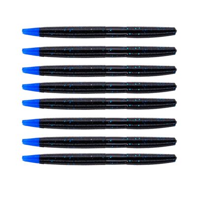 BAITFUEL Ion Infused with Supercharged X55 Formula Gel: Fish Scent Technology with Powerful Attractants | 5-Inch, Black Blue Tip (PN: X32635)