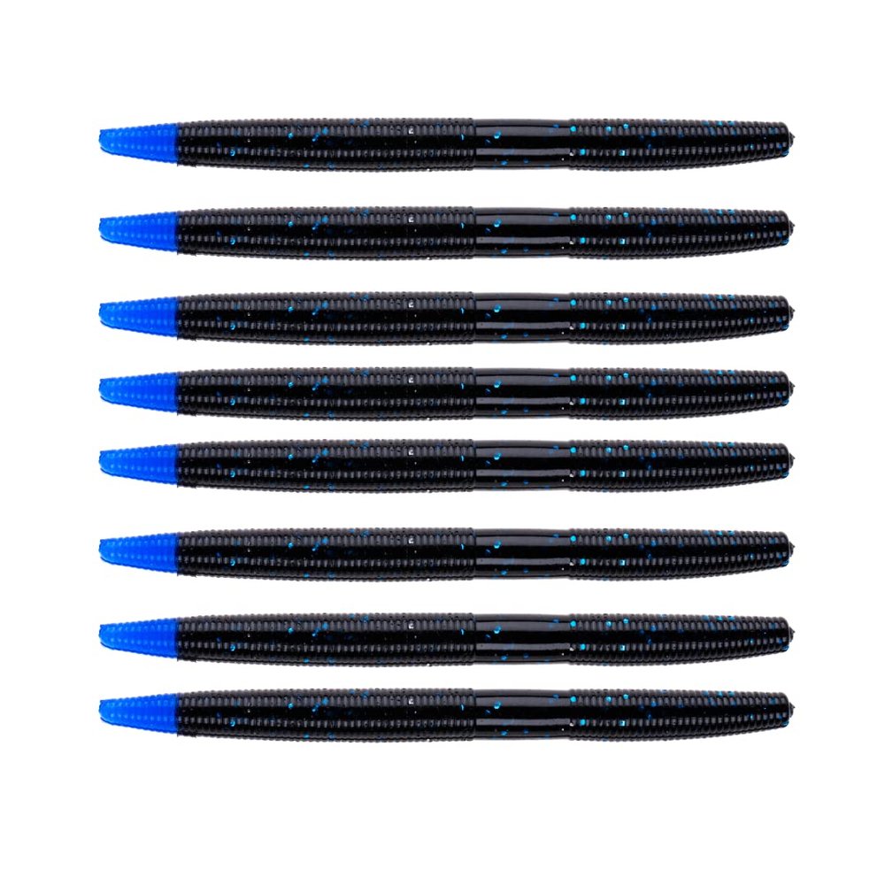 BAITFUEL Ion Infused with Supercharged X55 Formula Gel: Fish Scent Technology with Powerful Attractants | 5-Inch, Black Blue Tip (PN: X32635)