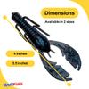 BAITFUEL Paca Slim Infused with Supercharged X55 Formula Gel: Fish Scent Technology with Powerful Attractants | 4-Inch, Black Blue Flake (PN: X65522) view 2