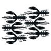 BAITFUEL Zaga Craw Infused with Supercharged X55 Formula Gel: Fish Scent Technology with Powerful Attractants | 2-Inch, Black (PN: X76501) view 1