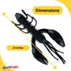 BAITFUEL Zaga Craw Infused with Supercharged X55 Formula Gel: Fish Scent Technology with Powerful Attractants | 2-Inch, Black (PN: X76501) view 2