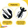 BAITFUEL Zaga Craw Infused with Supercharged X55 Formula Gel: Fish Scent Technology with Powerful Attractants | 2-Inch, Black (PN: X76501) view 3