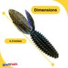 American Baitworks BAITFUEL Dagger Infused with Supercharged X55 Formula Gel: Fish Scent Technology with Powerful Attractants | 4.5-Inch, Bama Bug (PN: X67506) view 2