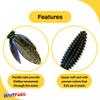 American Baitworks BAITFUEL Dagger Infused with Supercharged X55 Formula Gel: Fish Scent Technology with Powerful Attractants | 4.5-Inch, Bama Bug (PN: X67506) view 3