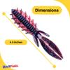 BAITFUEL Dagger Infused with Supercharged X55 Formula Gel: Fish Scent Technology with Powerful Attractants | 4.5-Inch, Plum Magic (PN: X67599) view 2
