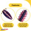 BAITFUEL Dagger Infused with Supercharged X55 Formula Gel: Fish Scent Technology with Powerful Attractants | 4.5-Inch, Plum Magic (PN: X67599) view 3