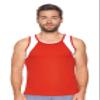 Expert Brand USA-Made Men's Oxymesh Dry Fit Athletic Tank Top Muscle Shirt Yellow/White view 4