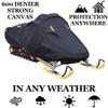 SBU Snow Cover Compatible for 2020-2020 Polaris Snowmobile Model 600 INDY SP 129, Trailerable 600 Denier Snow Machine Sled Gear view 3