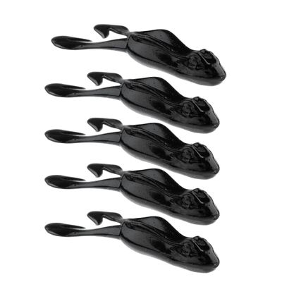 BAITFUEL BF Toad Infused with Supercharged X55 Formula Gel: Fish Scent Technology with Powerful Attractants | 4-Inch, Black (PN:X86503)