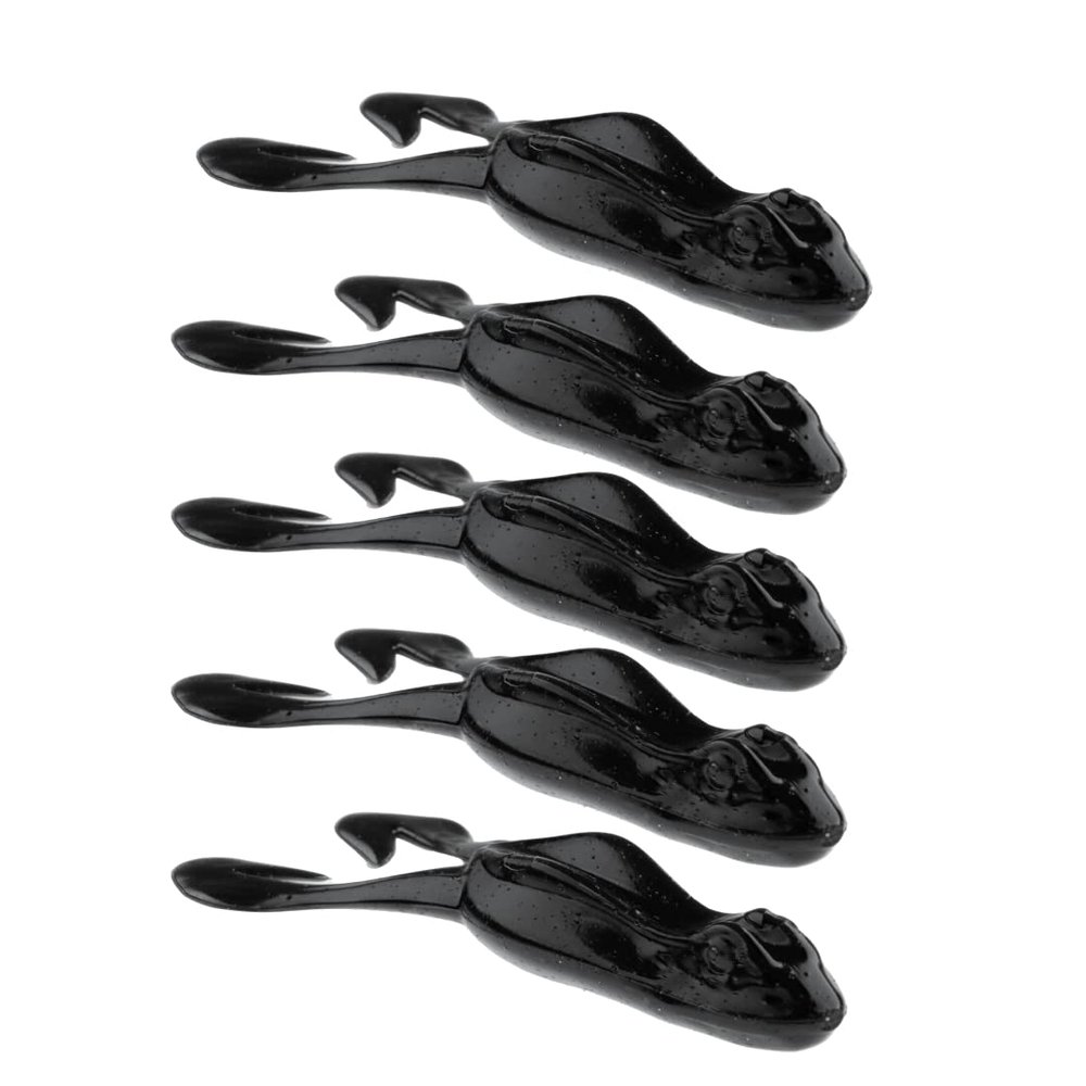BAITFUEL BF Toad Infused with Supercharged X55 Formula Gel: Fish Scent Technology with Powerful Attractants | 4-Inch, Black (PN:X86503)