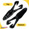 BAITFUEL BF Toad Infused with Supercharged X55 Formula Gel: Fish Scent Technology with Powerful Attractants | 4-Inch, Black (PN:X86503) view 2