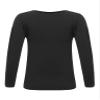 Hansber Kids Girls Boys Compression Base Layer Thermal Underwear Tops Stretchy Nylon Long Sleeve Undershirts Type B(Black) 10-12 view 2