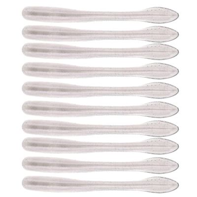 BAITFUEL Junior Crush Worms Infused with Supercharged X55 Formula Gel: Fish Scent Technology with Powerful Attractants | 3-Inch, White (PN: X70502)